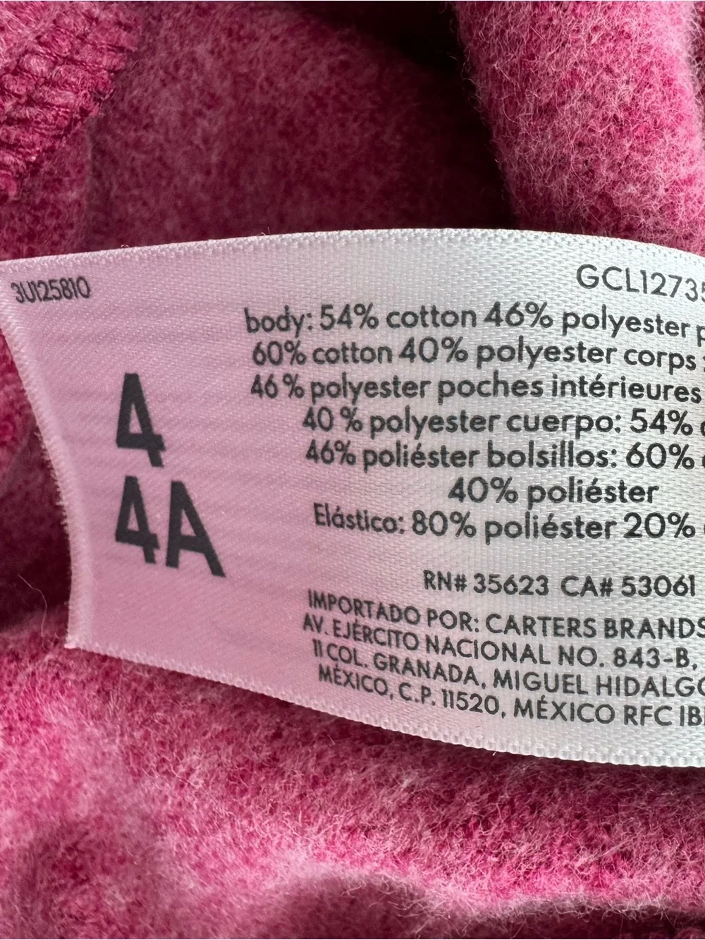 OshKosh B'gosh NWOT Pink Fleece Sweat Set 5T Top 4T Pants Mixed Sizes